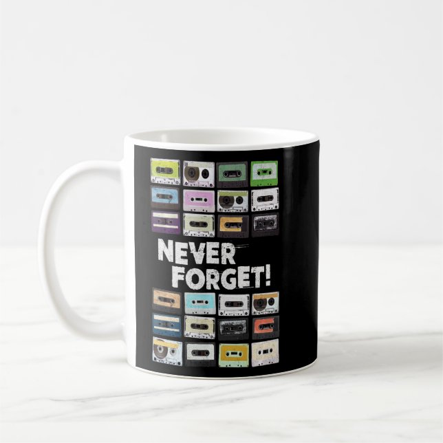 Cassette Tapes Mixtapes 1980s Music  Coffee Mug (Left)