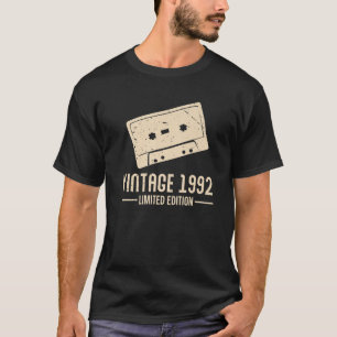 Cassette Tapes S 1992 Vintage Retro Design Birthda T-Shirt