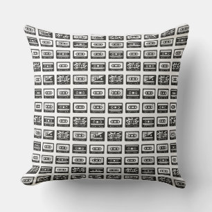 Cassette Tapes Throw Pillow