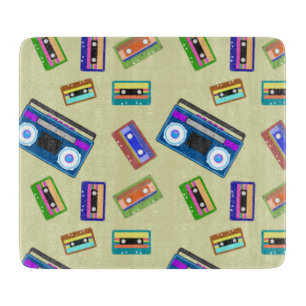 Cassette Tapes Vintage Lover Retro Old Records Cutting Board