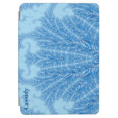 CASSIDY ~ FEATHERS ~ FRACTAL ~Blue Shades ~  iPad Air Cover (Front)