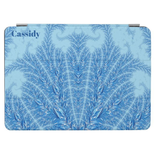 CASSIDY ~ FEATHERS ~ FRACTAL ~Blue Shades ~  iPad Air Cover (Horizontal)