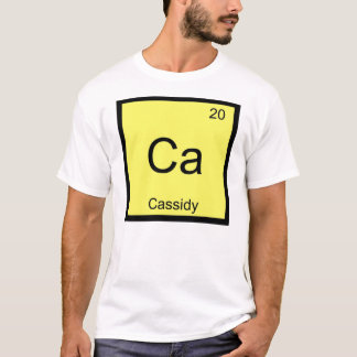 Cassidy Name Chemistry Element Periodic Table T-Shirt