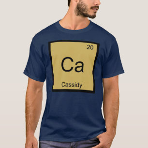 Cassidy Name Chemistry Element Periodic Table T-Shirt