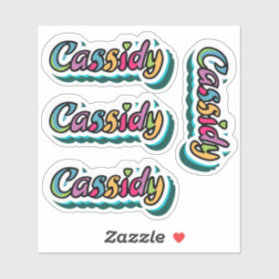 Cassidy Name Stickers