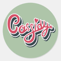 Cassidy Name Stickers