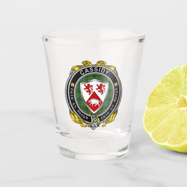 Cassidy/O'Cassidy Irish Shield  Shot Glass (Front)