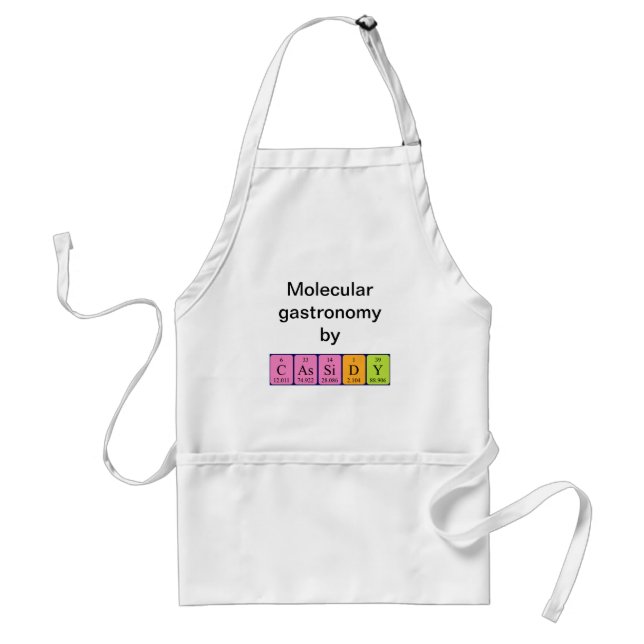 Cassidy periodic table name apron (Front)