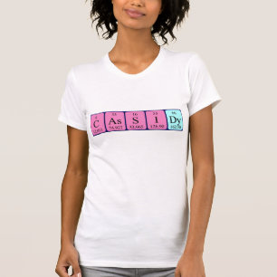 Cassidy periodic table name shirt
