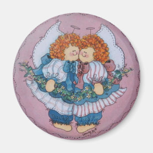 Cassie et Clarissa Twins Angel Magnet