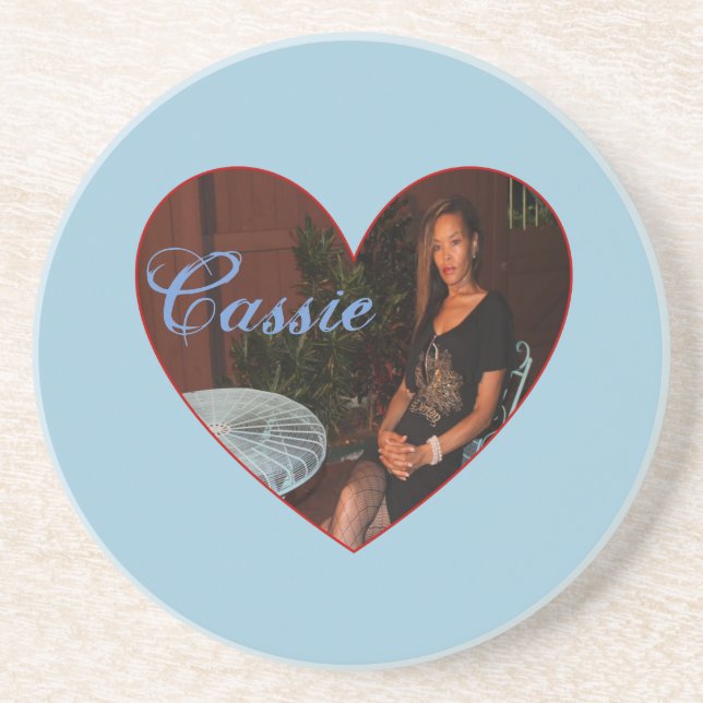 Cassie Heart Coaster (Front)