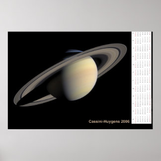 Cassini-Huygens 2006 Calendar Poster