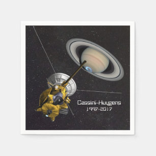 Cassini Huygens Mission to Saturn Napkin