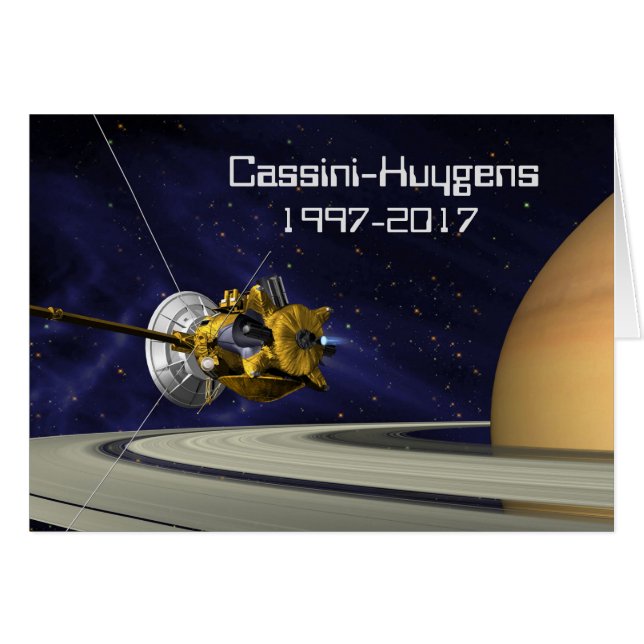 Cassini Huygens Saturn Mission Spacecraft (Front Horizontal)