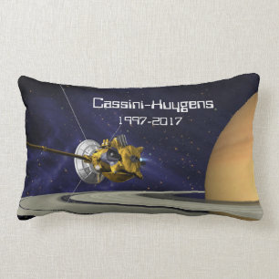 Cassini Huygens Saturn Mission Spacecraft Lumbar Pillow
