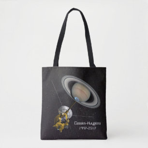 Cassini Huygens Saturn Mission Spacecraft Tote Bag