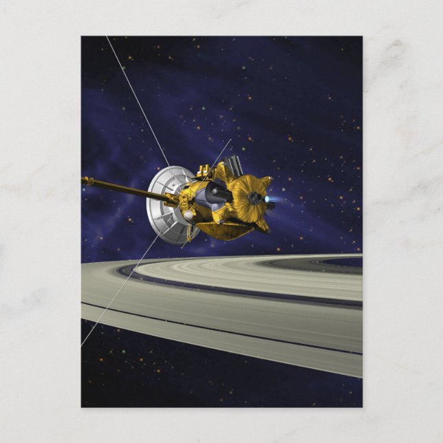 Cassini Saturn Orbit Insertion Postcard (Front)