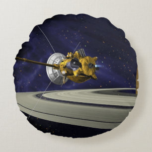 Cassini Saturn Orbit Insertion  Throw Pillow