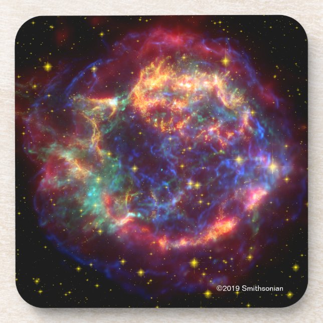 Cassiopeia A In Many Colours Coaster (Front)