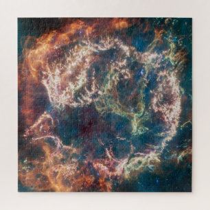 Cassiopeia A MIRI Image James Webb Space Telescope Jigsaw Puzzle