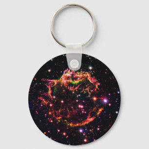 Cassiopeia A Nebula Supernova Remnant Space Photo Keychain