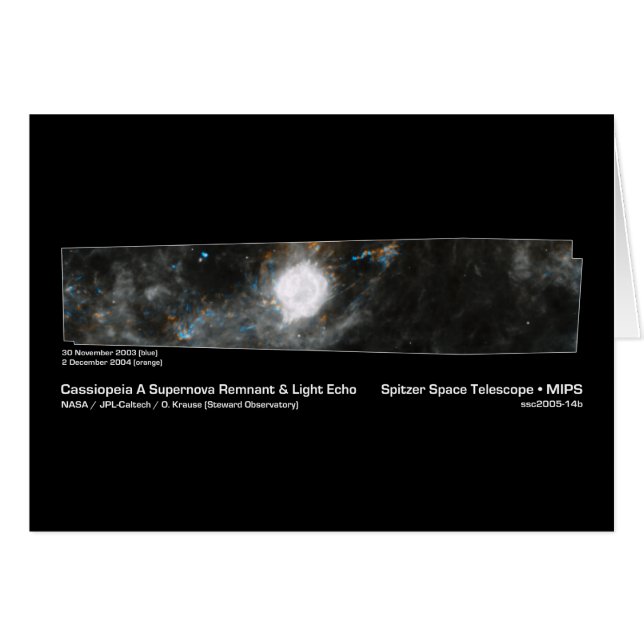 Cassiopeia A Supernova Remnant & Light Echo NASA (Devant horizontal)