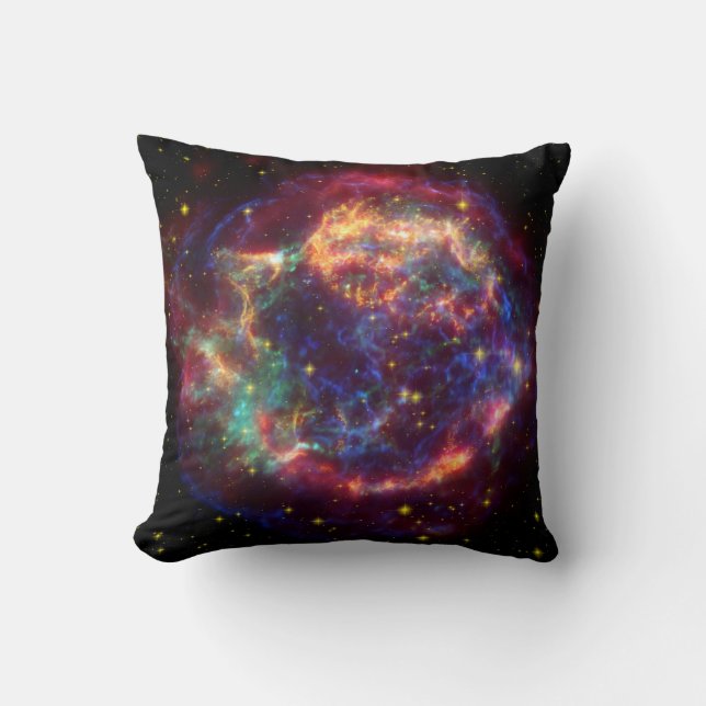 Cassiopeia Constellation Throw Pillow (Front)