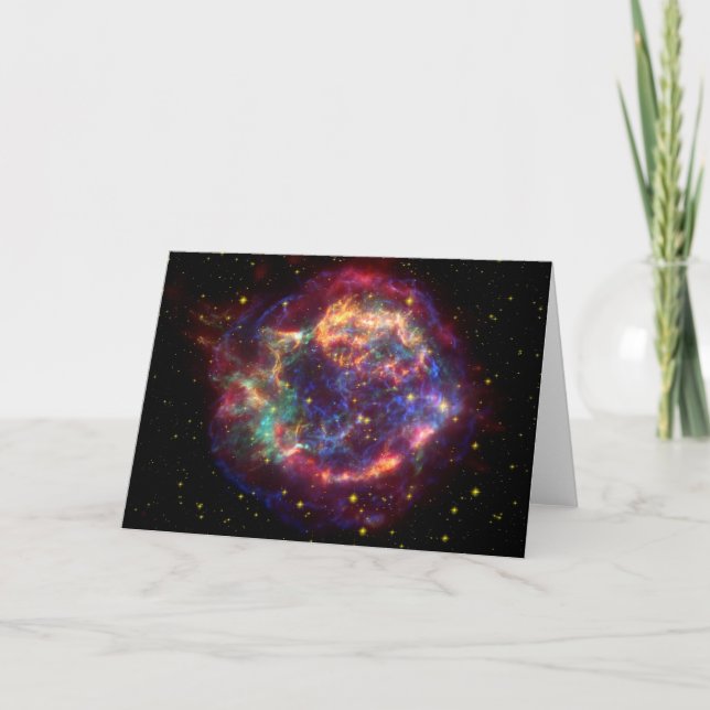 Cassiopeia Galaxy Supernova remnant Card (Front)