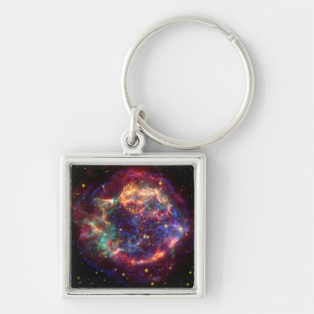 Cassiopeia Galaxy Supernova remnant Keychain (Front)