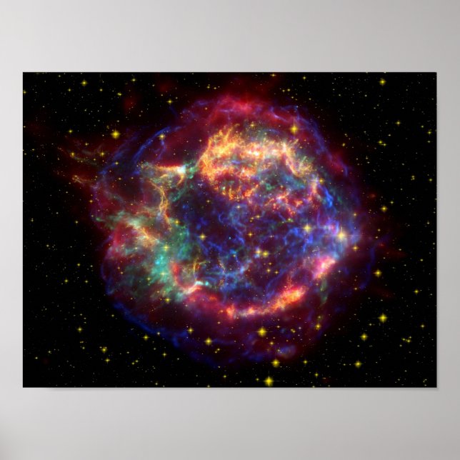 Cassiopeia Galaxy Supernova remnant Poster (Front)