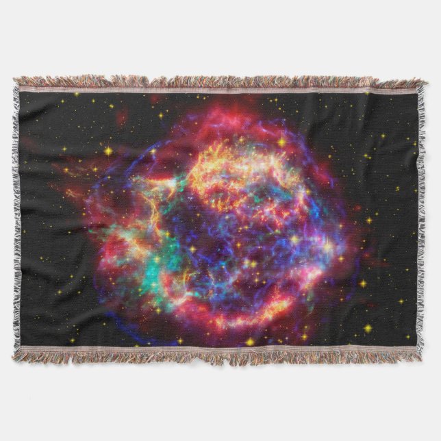 Cassiopeia, Milky Ways Youngest Supernova Throw Blanket (Front)