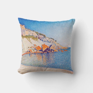 Cassis, Cap Lombard, Opus 196, Signac Throw Pillow