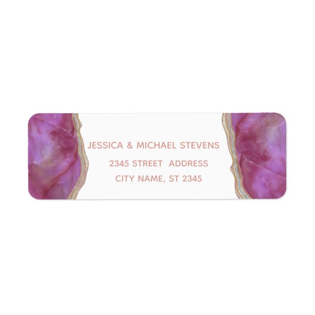 Cassis chic agate romantique élégant simple (Devant)