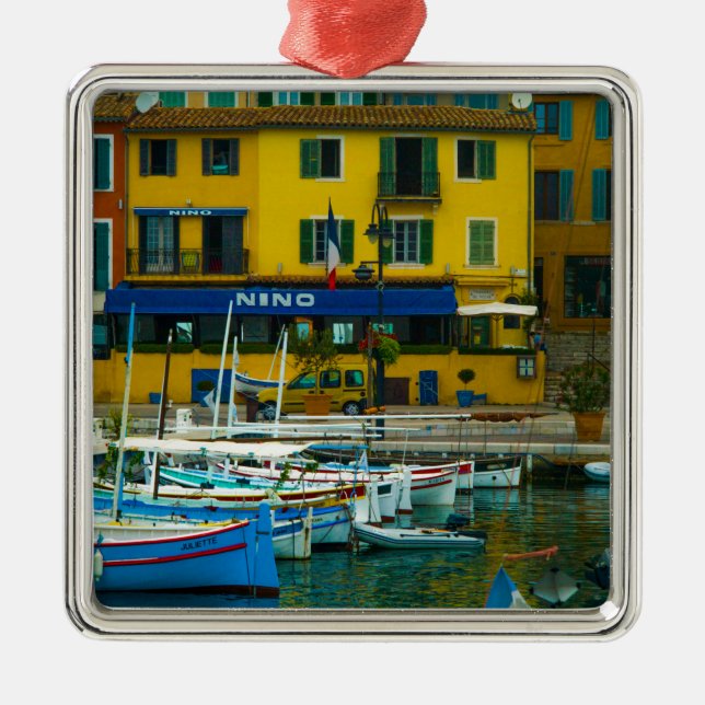 Cassis, France Christmas Tree Ornament (Front)
