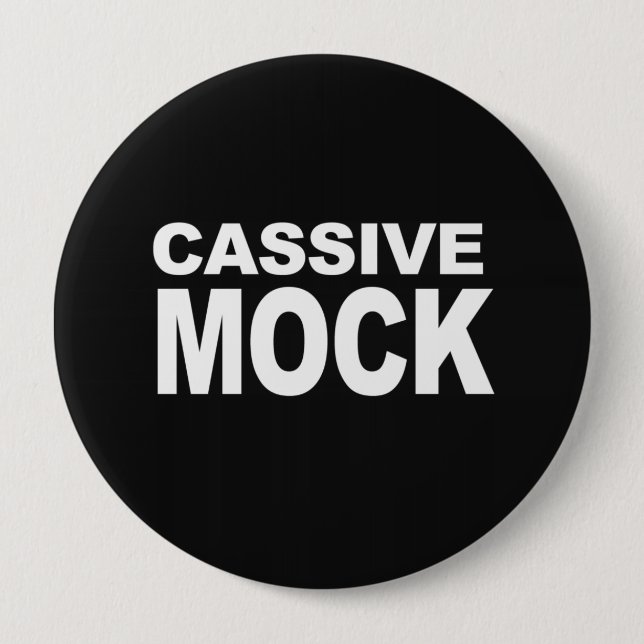CASSIVE MOCK 4 INCH ROUND BUTTON (Front)