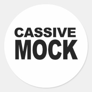 CASSIVE MOCK CLASSIC ROUND STICKER