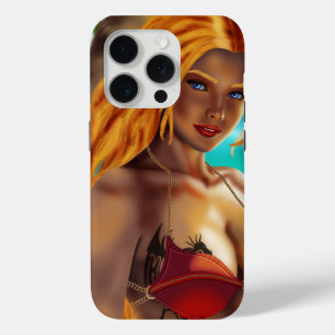 Cassja at the beach iPhone 15 pro case