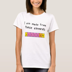 Cassondra periodic table name shirt