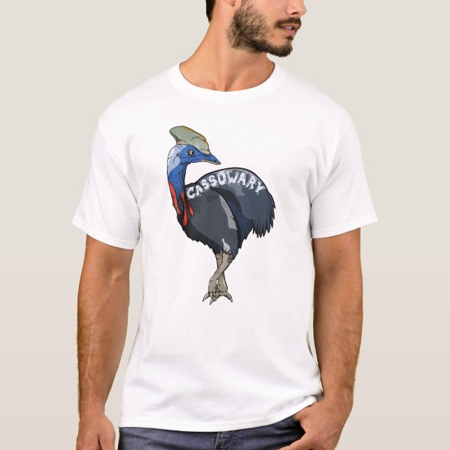 Cassowary Australian Bird T-Shirt (Front)