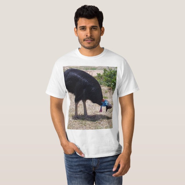 Cassowary Bird Bug Eliminator, T-Shirt (Front Full)