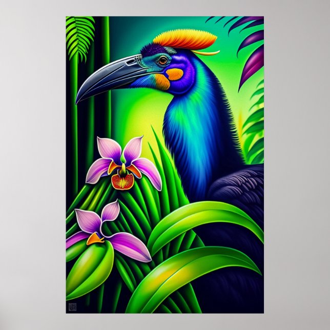 Cassowary - Canvas Art Print (Front)