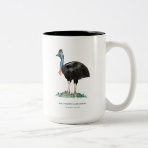 Cassowary Mug à café à deux tons