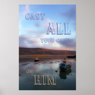 Cast all your care on Him Poster