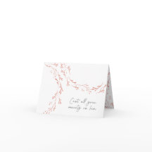 Cast All Your Cares Folded Greeting Card