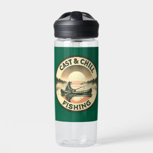 Cast and Chill Fishing, Fisherman Water Bottle