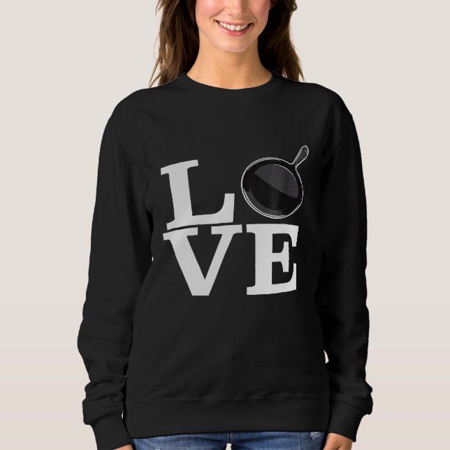 Cast Iron Love Cooking Shirt Frying Pan Chef Skill (Front)