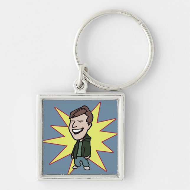 Cast Member Cartoon Keychain - Jim (Front)