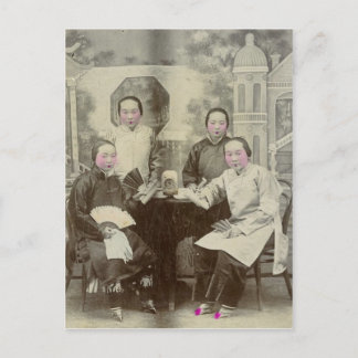 Cast members, Beijing opera, circa 1880 Postcard