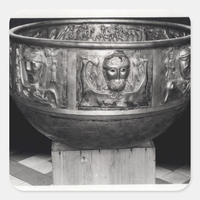 Cast of the Gundestrup Cauldron Square Sticker (Front)