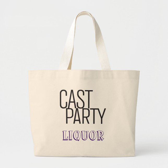 Cast Party Liquor Tote Bag (Front)